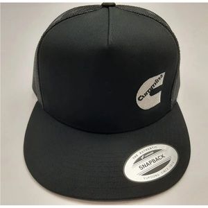 Cummins Flat Bill Embroidered Baseball Hat Black Trucker Mesh Snapback cap